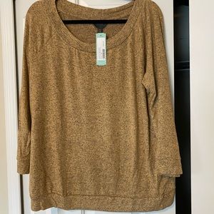 NWT MIX mustard sweater Size XXL